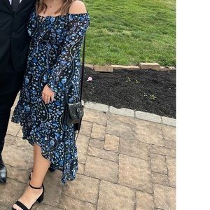 High Low Midi Floral Dress